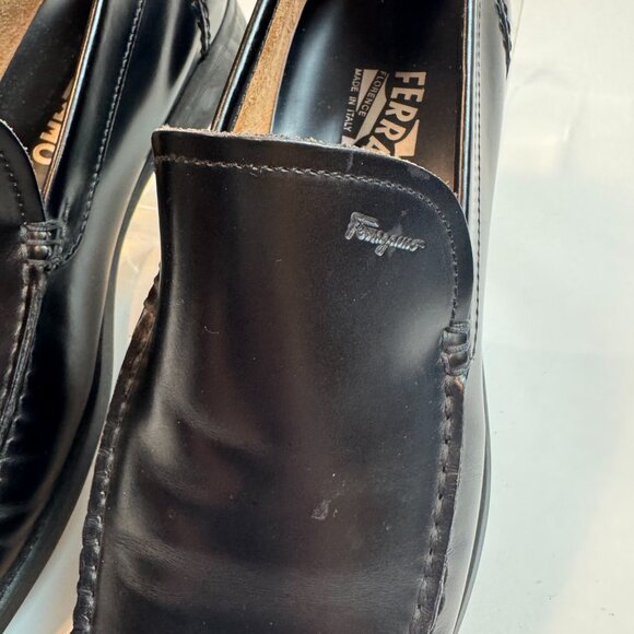 Ferragamo - Black leather loafers main image 9